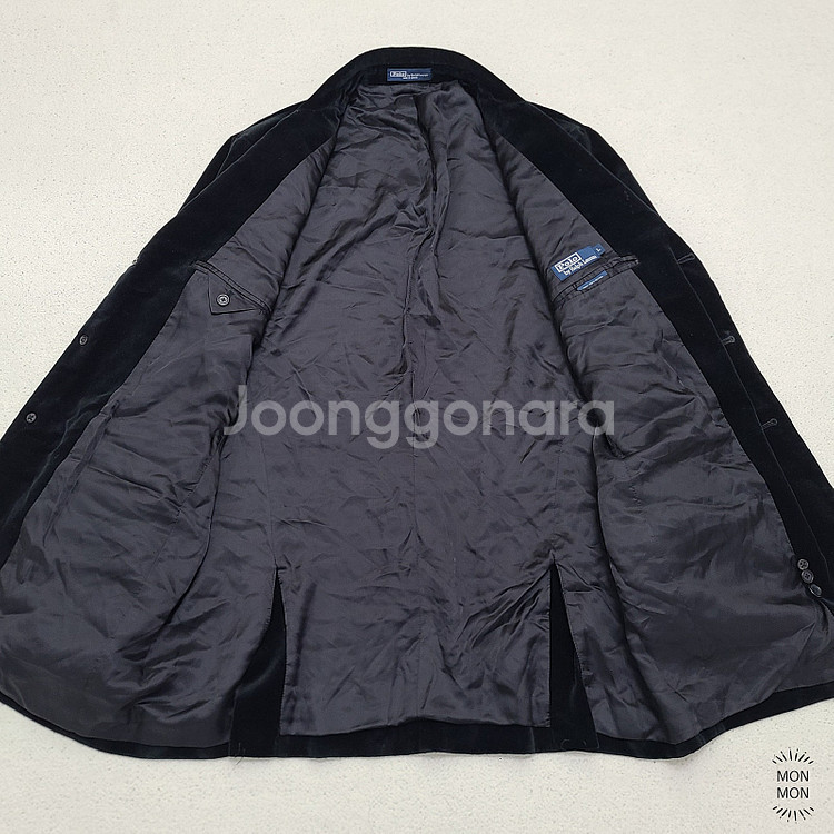 폴로 랄프로렌 벨벳 블레이져 L 블랙--7
