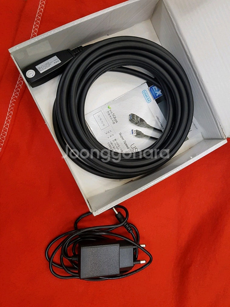 USB-A 3.0 to USB-A 3.0 리피터 연장케이블 NEXT-USB05U3+아답터포함--1