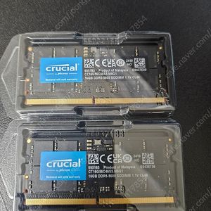 노트북램 crucial ddr5 5600 16gb x 2