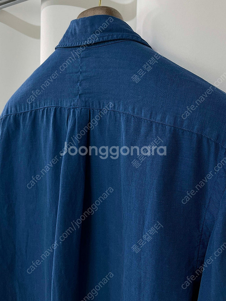 폴로 랄프로렌 실크 인디고 린넨 사파리 셔츠 남방--7