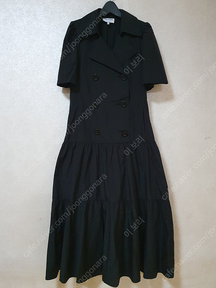 한섬 더스토어 THE STORE 더블 버튼 티어드 셔츠 원피스 이미지