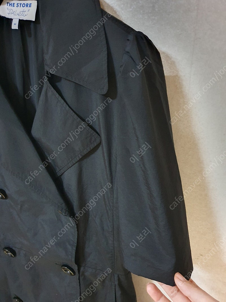 한섬 더스토어 THE STORE 더블 버튼 티어드 셔츠 원피스 이미지