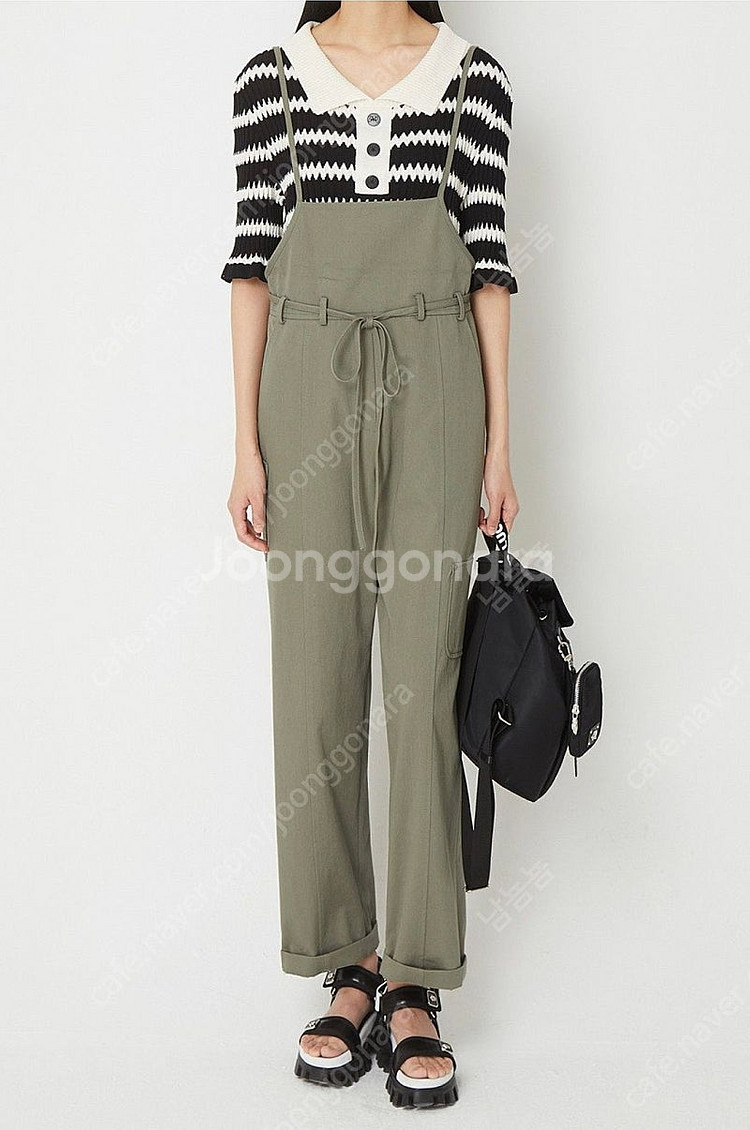 [택포] 럭키슈에뜨 서스펜더 롤업 팬츠 38사이즈--0