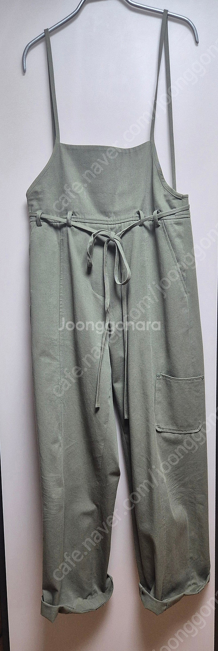 [택포] 럭키슈에뜨 서스펜더 롤업 팬츠 38사이즈--2