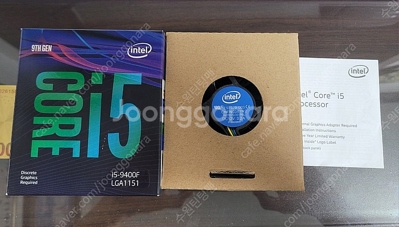 인텔CPU i5-9400F 쿨러포함 박스개봉 새제품--0