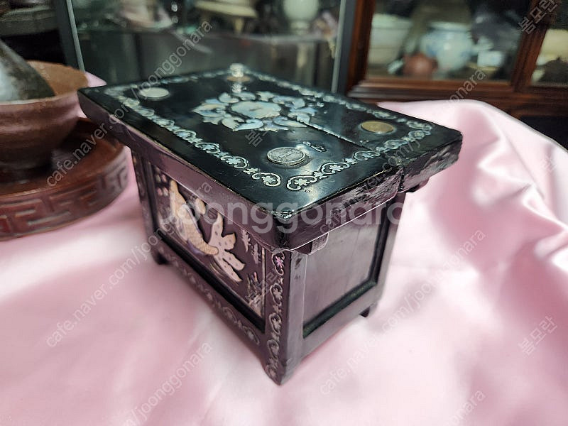 근대사//통영자개 돈통--2