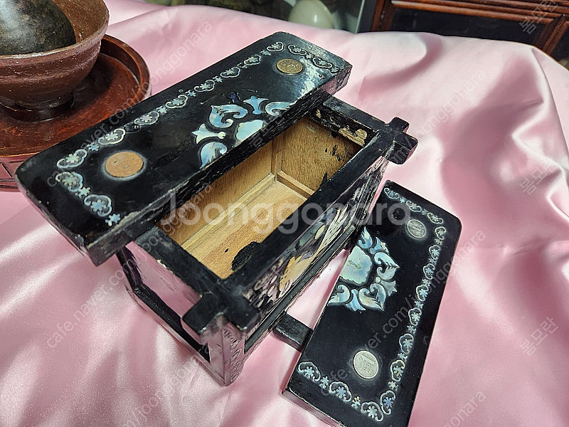 근대사//통영자개 돈통--4