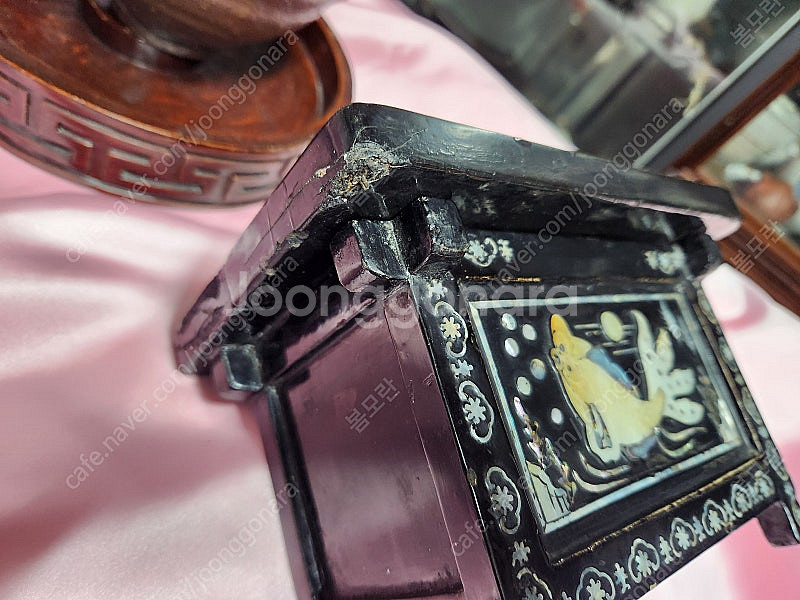 근대사//통영자개 돈통--6