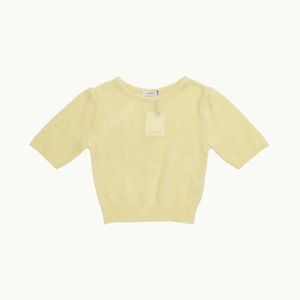 아모멘토 BALLOON SLEEVE PULLOVER 벌룬 슬리브 풀오버 니트 봄 반팔 니트 모헤어 니트
