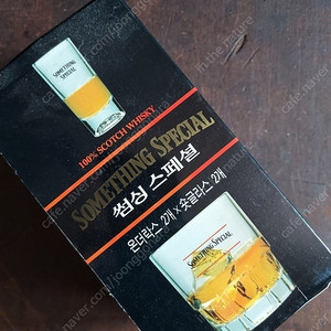 썸딩스폐셜 언더 숏. 칠성사이다. 산소주 잔 각각