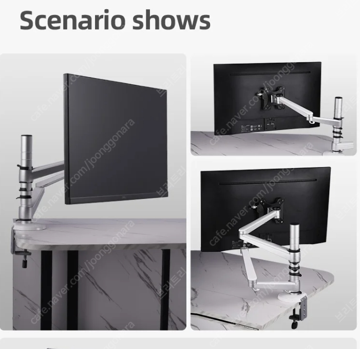 Selens-조절 가능 360 도 회전 범용 베이스 분리형 브래킷 디스플레이 스탠드--5