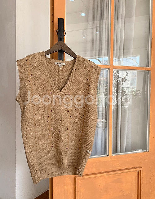 써스데이아일랜드 공효진 하운드투스 니트 조끼 S / 랑...--0