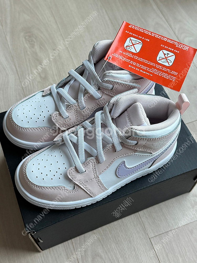 조던 1 미드 알트 (160) 핑크 워시/화이트/바이올렛 프로스트--0