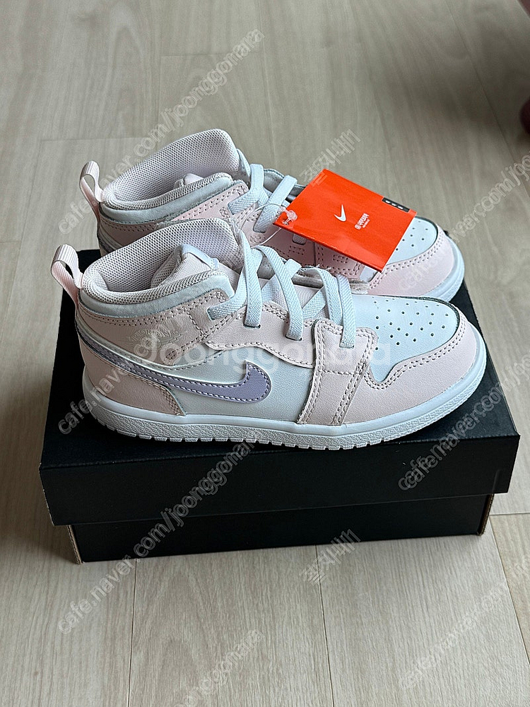 조던 1 미드 알트 (160) 핑크 워시/화이트/바이올렛 프로스트--2