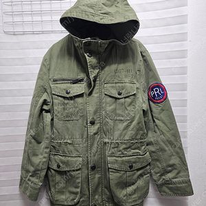 폴로 랄프로렌 키즈 후드 야상 점퍼 카키 사이즈 150