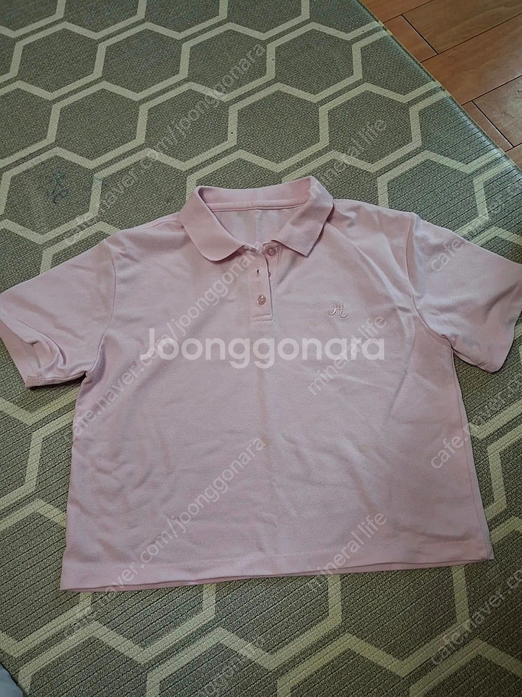 핑크색 면 상의(헌트키즈) 초등 고학년 사이즈 입니다.--0