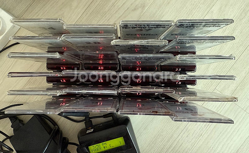리텍 슬림 사각진동벨 시스템20개 SET 카페진동벨--1