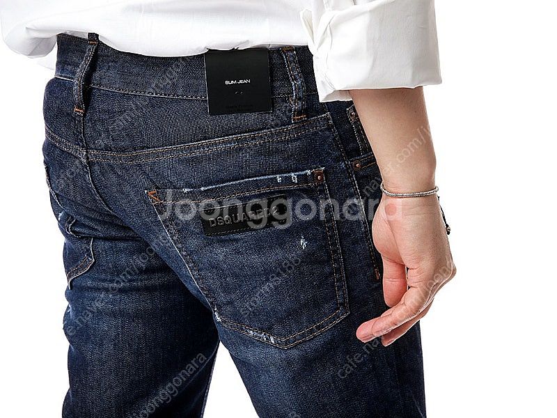 디스퀘어드 블루 메탈 슬림진 44 42 디퀘2 남성청바...--4