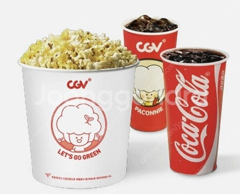 CGV 콤보 (팝콘L + 탄산M 2) 개당 9,000원...--0