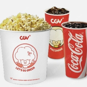 CGV 콤보 (팝콘L + 탄산M 2) 개당 9,000원 (최대1세트가능)