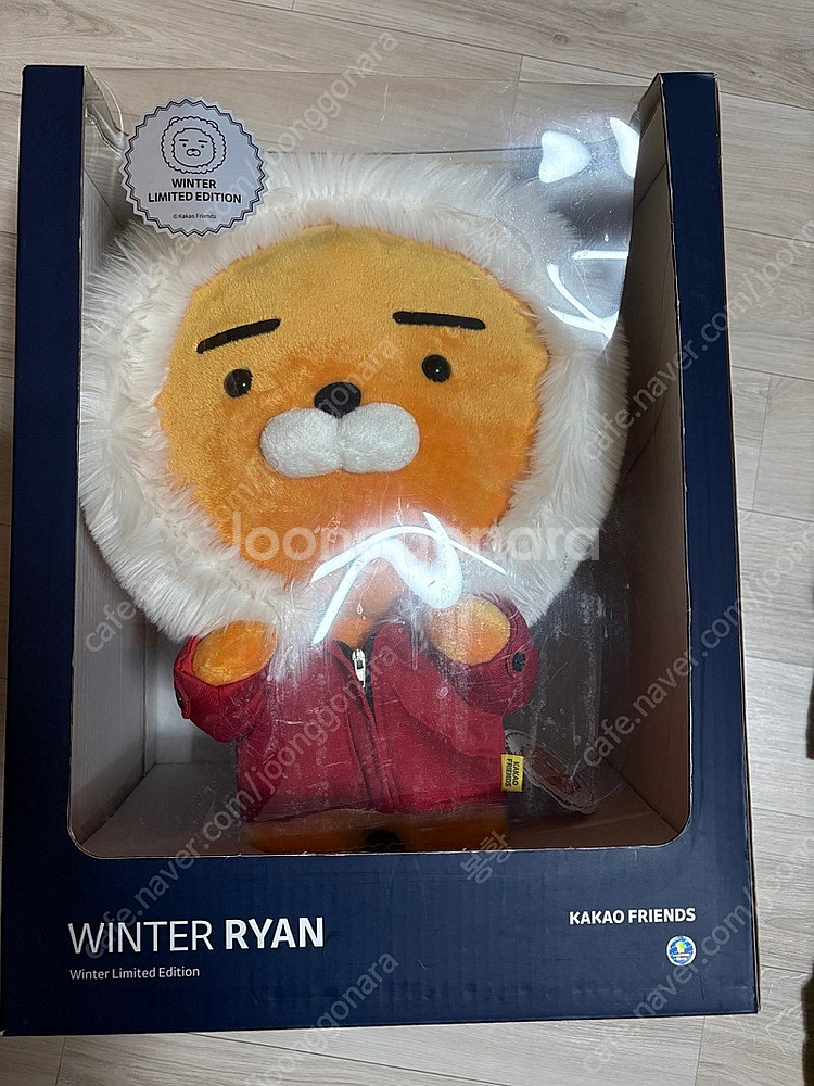 카카오프렌즈 윈터 산타 라이언 인형 45cm(미개봉, 택포)--0