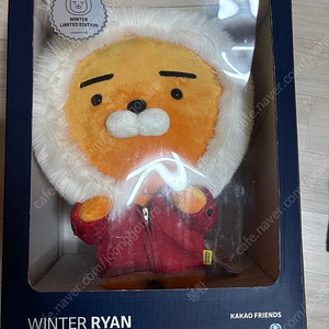 카카오프렌즈 윈터 산타 라이언 인형 45cm(미개봉, 택포)