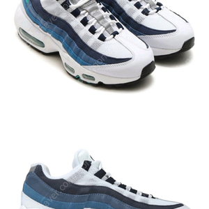 나이키 우먼 에어맥스95 307960-100 소장템 White New Green Indigo Blue