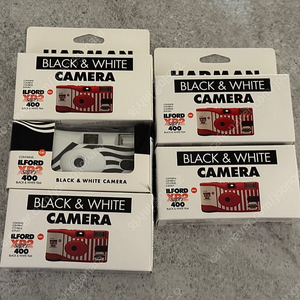 하만 일포드 일회용 필름카메라 XP2 400 black & white , 레드 화이트