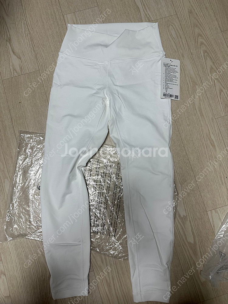 룰루레몬 레깅스 흰색 m 새상품--0