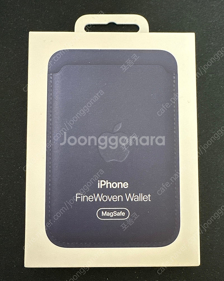 애플 정품 맥세이프 파인우븐 딥블루 카드지갑--0