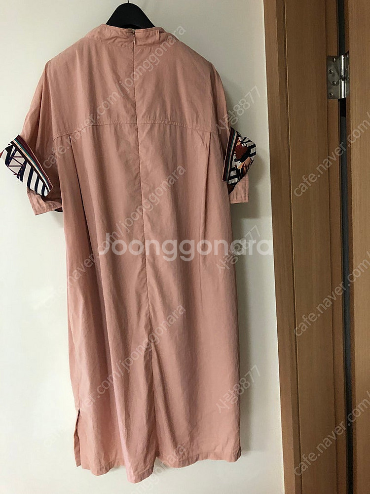 한섬 핑크 SJSJ 반팔 원피스 출근룩 올드머니룩 하객...--8