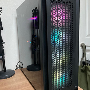 Corsair 커세어 7000d airflow + sp120 elite rgb + 커맨드프로 + 라이트닝 노드