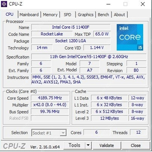 i5 11400f 반본체 팝니다