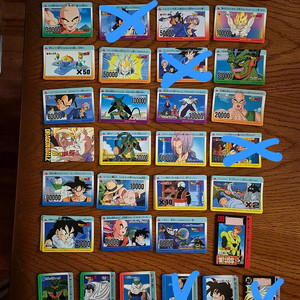 90년대 드래곤볼 dragon ball, 드래곤퀘스트 (국내판) 카드 일본판 일판 (장당 500원)