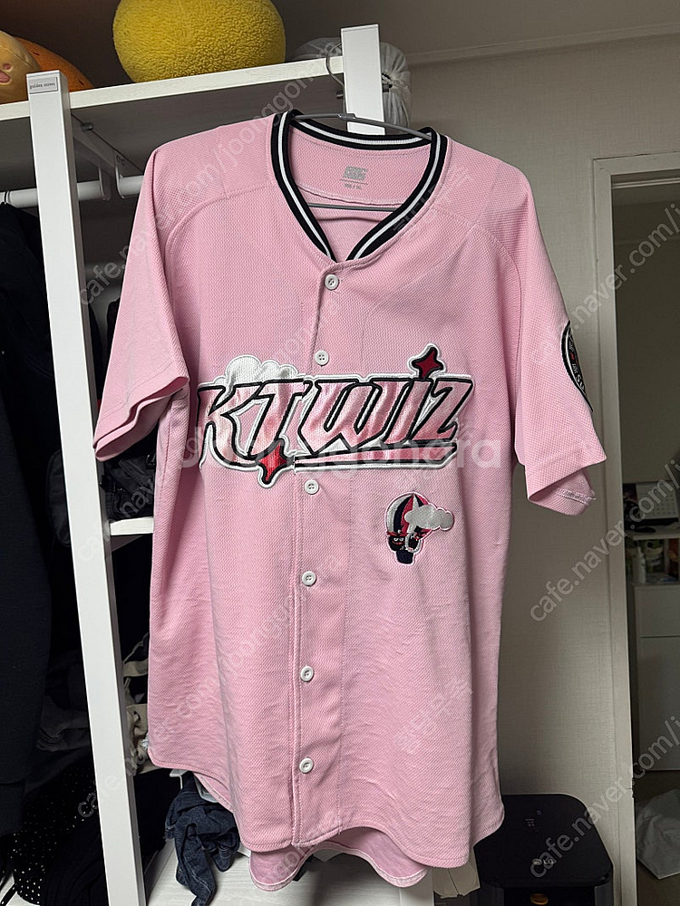 KT 위즈 핑크클라우드 유니폼 XL 정조 워페 스누피 ...--0