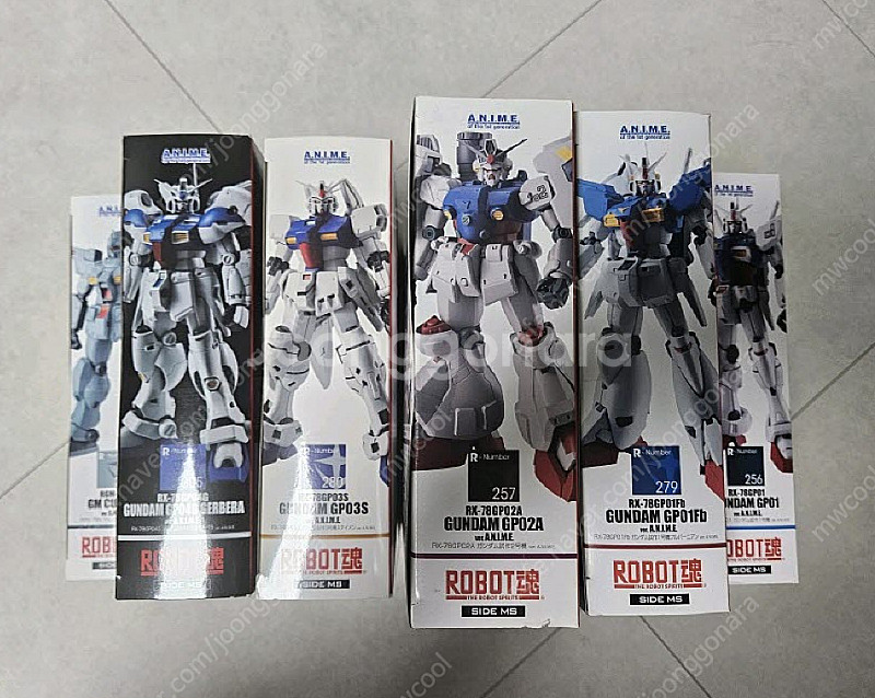 반다이 로봇혼(ROBOT혼) 0083 시리즈 일괄 판매 (미개봉) GP01시리즈 / 시작1호기~4호기 / 로보트혼 ...--0