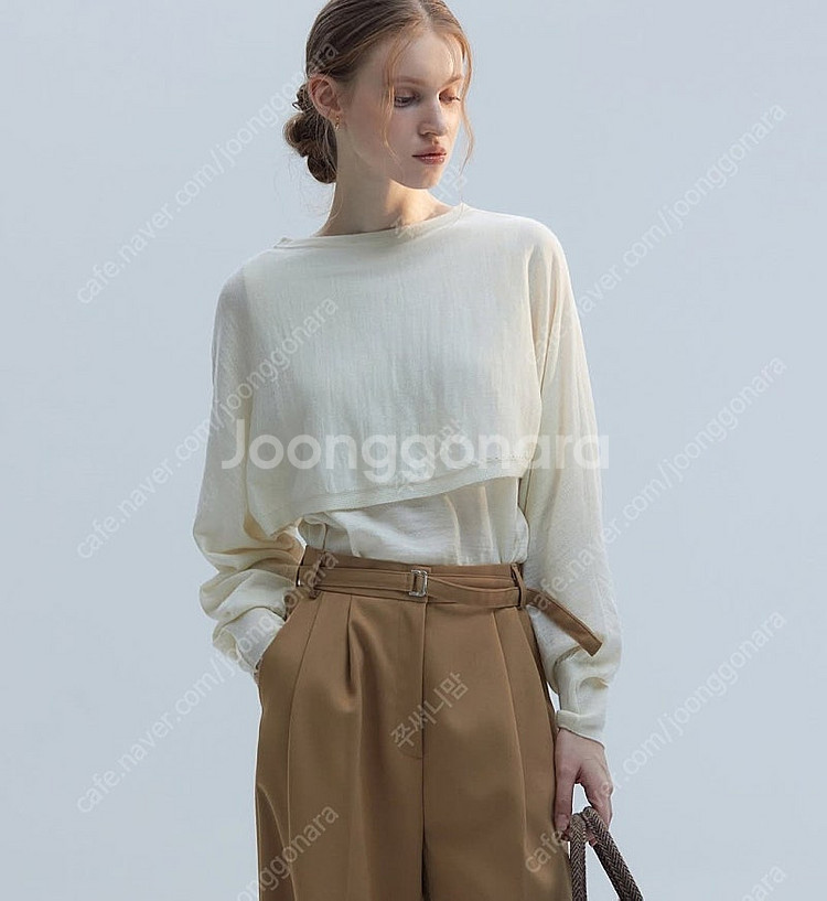 그레이룸 케이프 니트--0