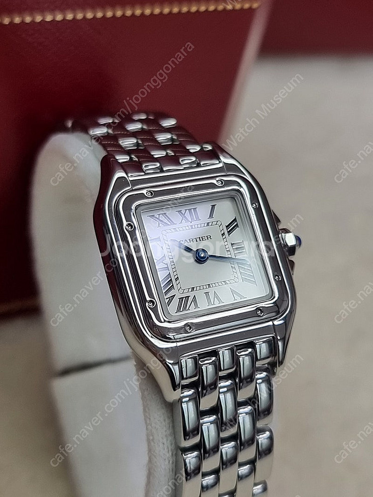 [까르띠에 풀세트] 신형 팬더 스몰 S 스틸 쿼츠 여성시계 21년--1