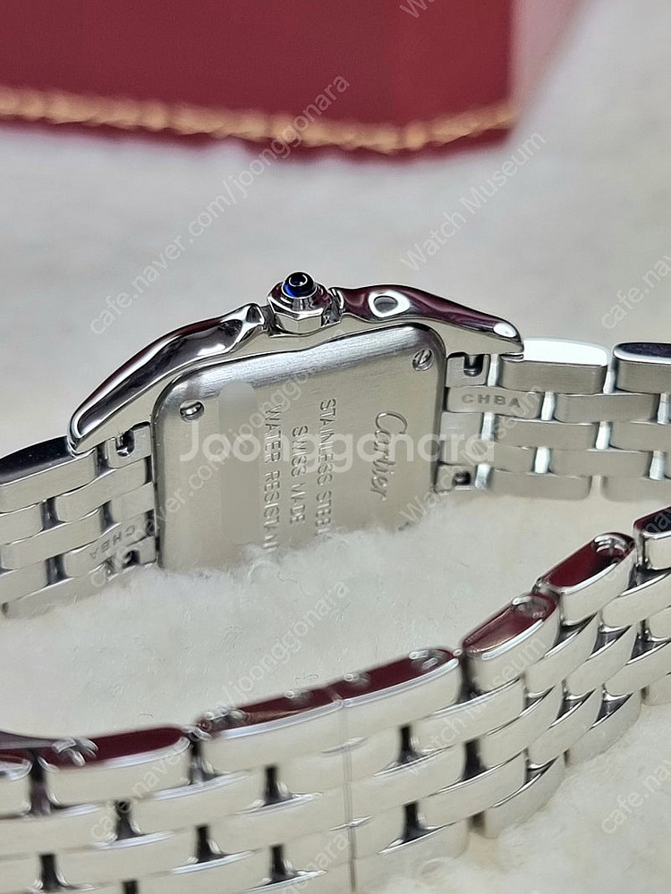 [까르띠에 풀세트] 신형 팬더 스몰 S 스틸 쿼츠 여성시계 21년--3