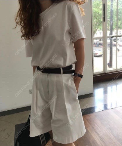 모네마켓(리본빛) 핀턱 하프 쇼츠 S사이즈 이미지