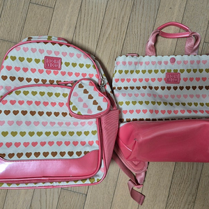 봉통 책가방, 신발주머니 세트 팝니다.