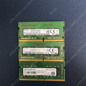 노트북용 메모리 램 DDR4 4GB 3개 개당6천 팝니다.
