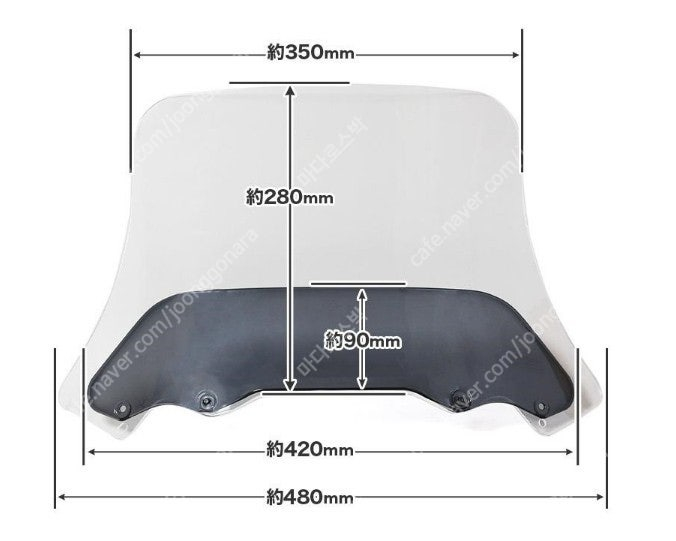 [새제품]혼다(HONDA) 레블1100DCT 앤듀런스 롱 투어링 스크린 클리어/스모그 판매 Made in Japan 이미지