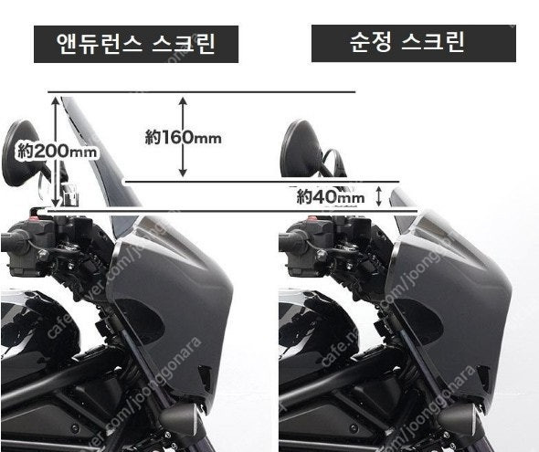 [새제품]혼다(HONDA) 레블1100DCT 앤듀런스 롱 투어링 스크린 클리어/스모그 판매 Made in Japan 이미지