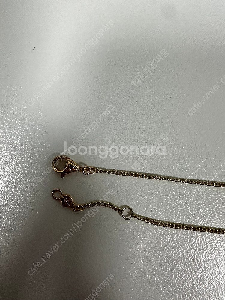 18k리얼화이트 목걸이 (38-40cm)--2