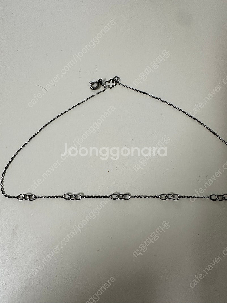 14k 블랙 초커 목걸이 33cm(도금비용뺀금액)--1