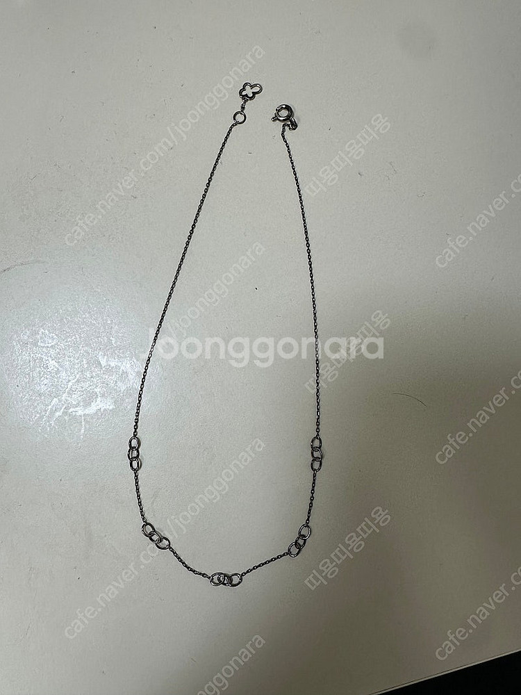 14k 블랙 초커 목걸이 33cm(도금비용뺀금액)--5