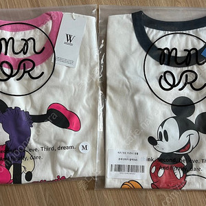 미니모어 제작 디즈니 정품 미키반팔, 미니반팔 새상품 57,000->택포 3만