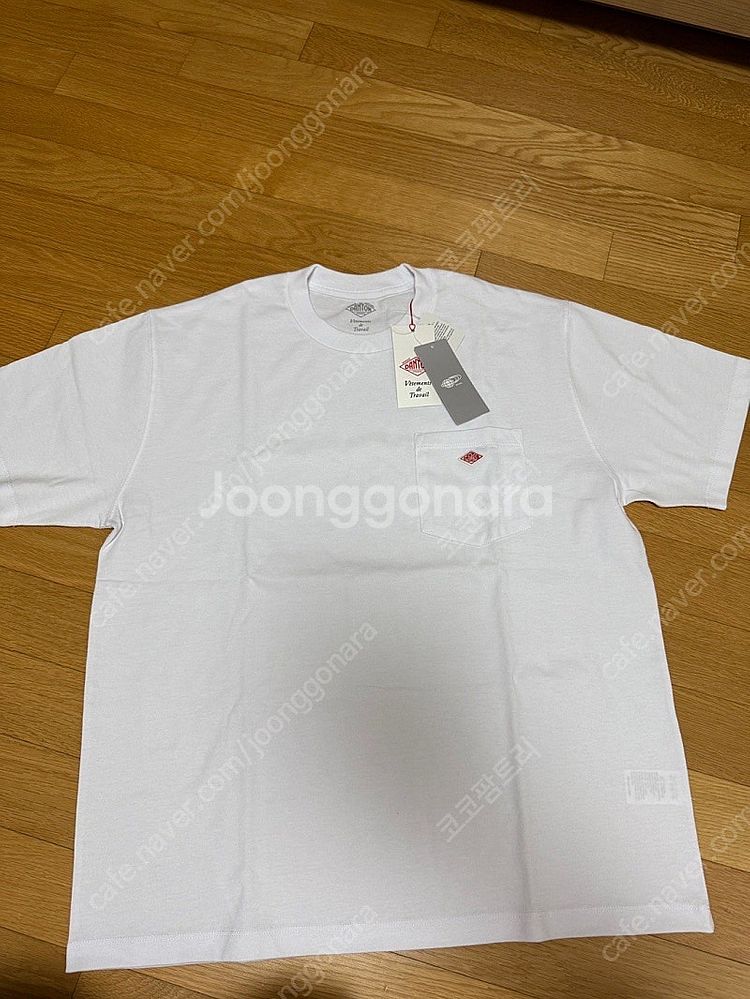 단톤 포켓 반팔 티셔츠 화이트 XL 새상품(선물가능)--1