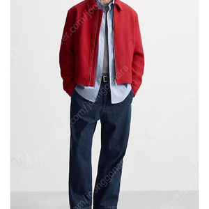 자라 부클 울 점퍼 xl